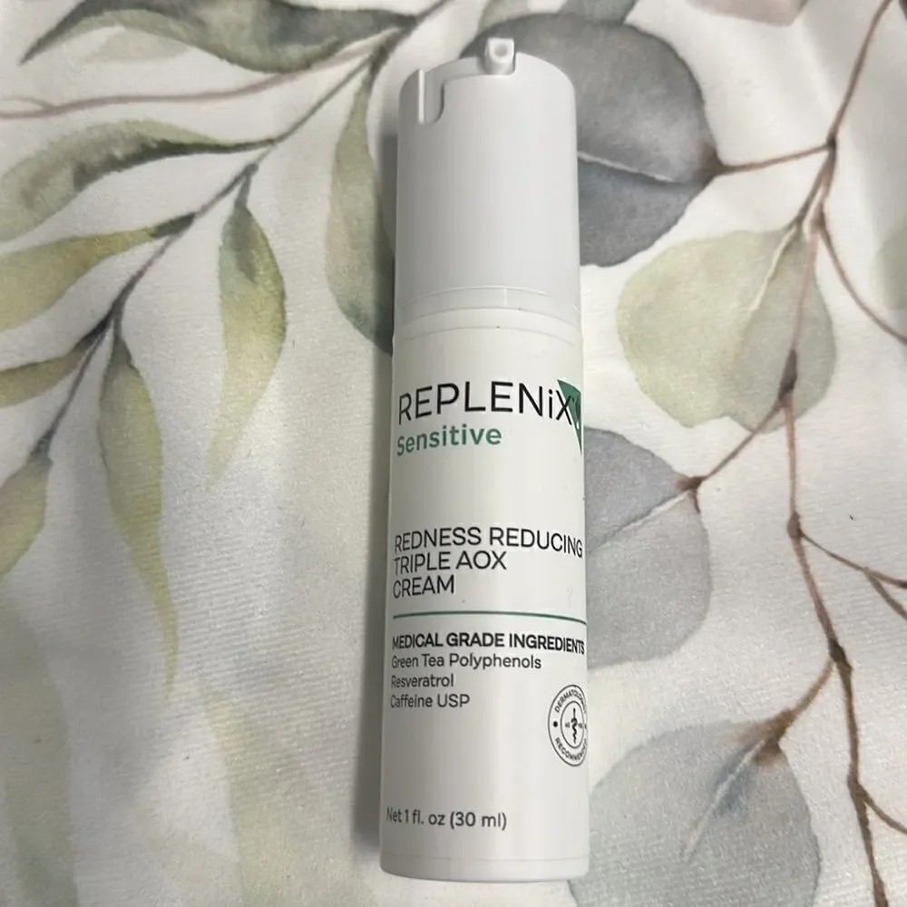 Replenix Redness Reducing Triple AOX Cream NEW , 1 oz.